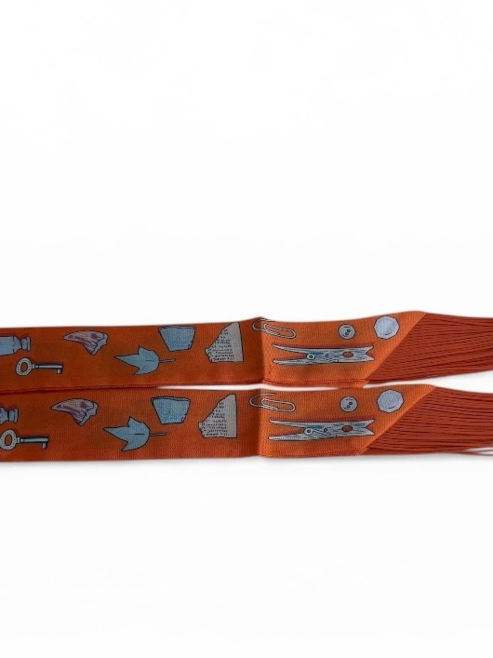 Trendy Fringe Handbag Wrap in Vibrant Orange - Picture 6 of 9